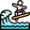 Surfing icon